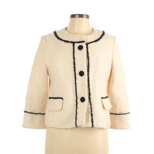 Milly cream & black jacket blazer
